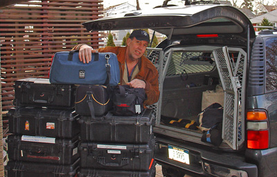 Jim Anderson with Gear